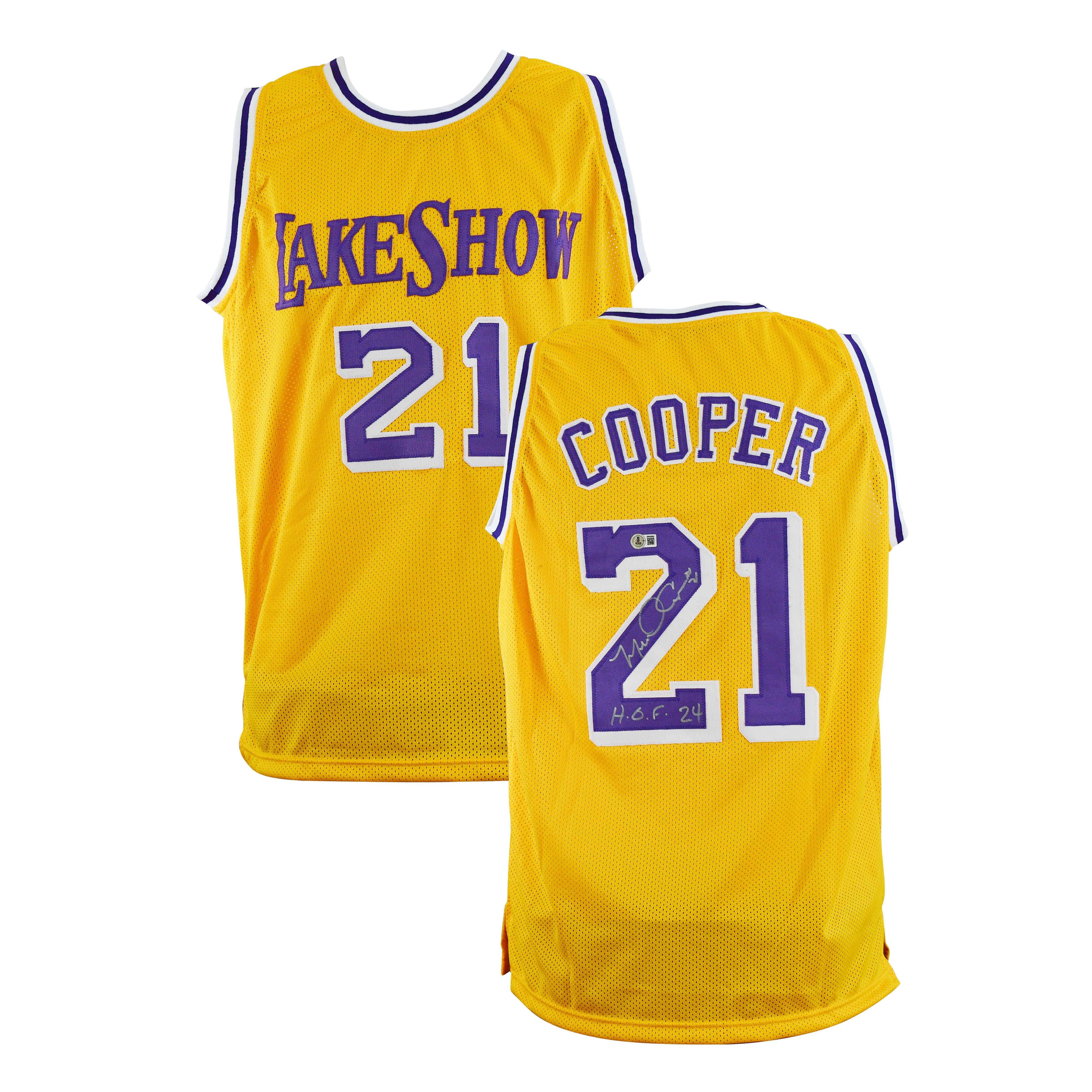 Michael Cooper Signed Los Angeles Lakers Jersey with HOF Inscription