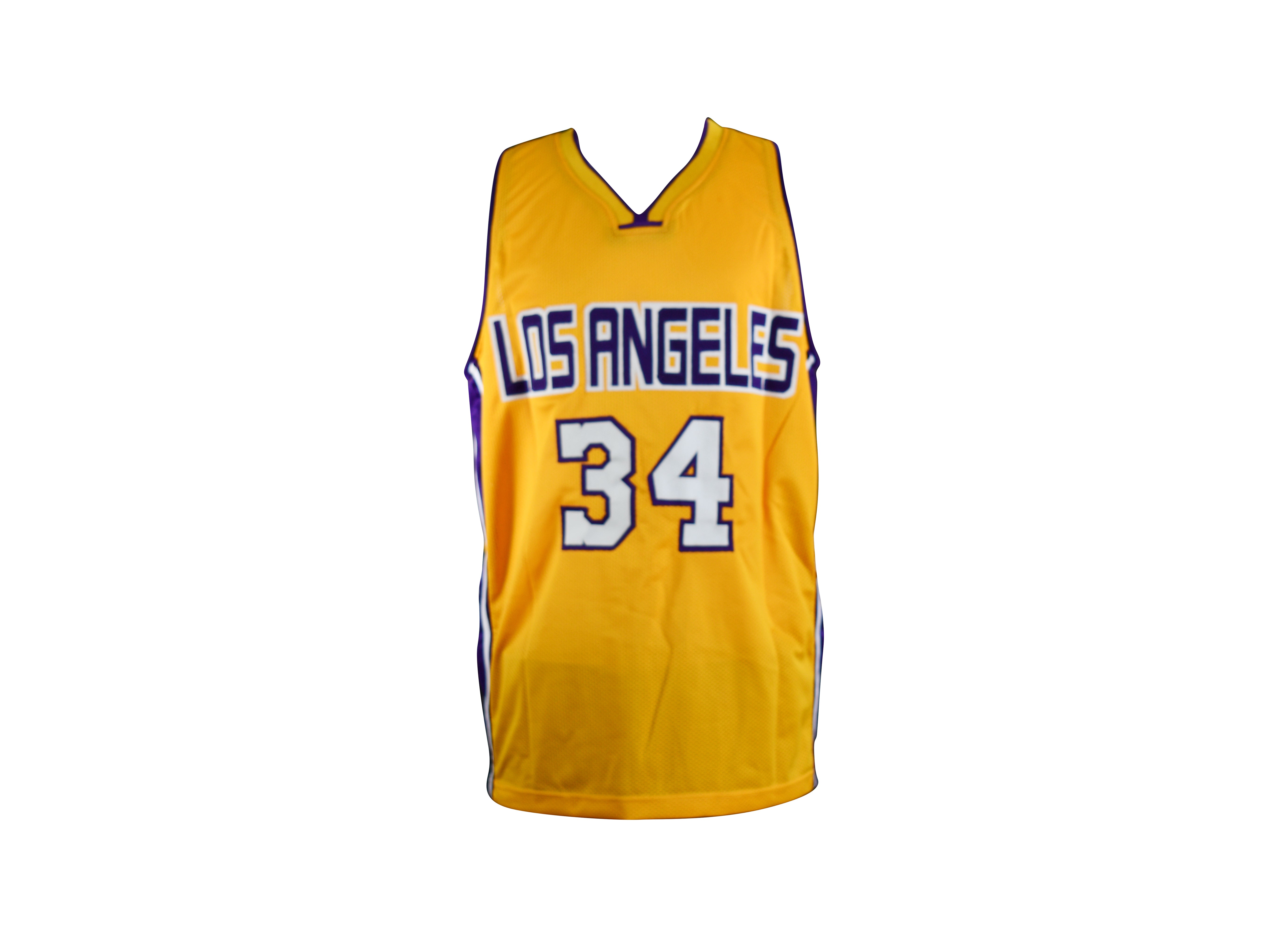 Shaquille O'Neal Signed Los Angeles Lakers Yellow Jersey