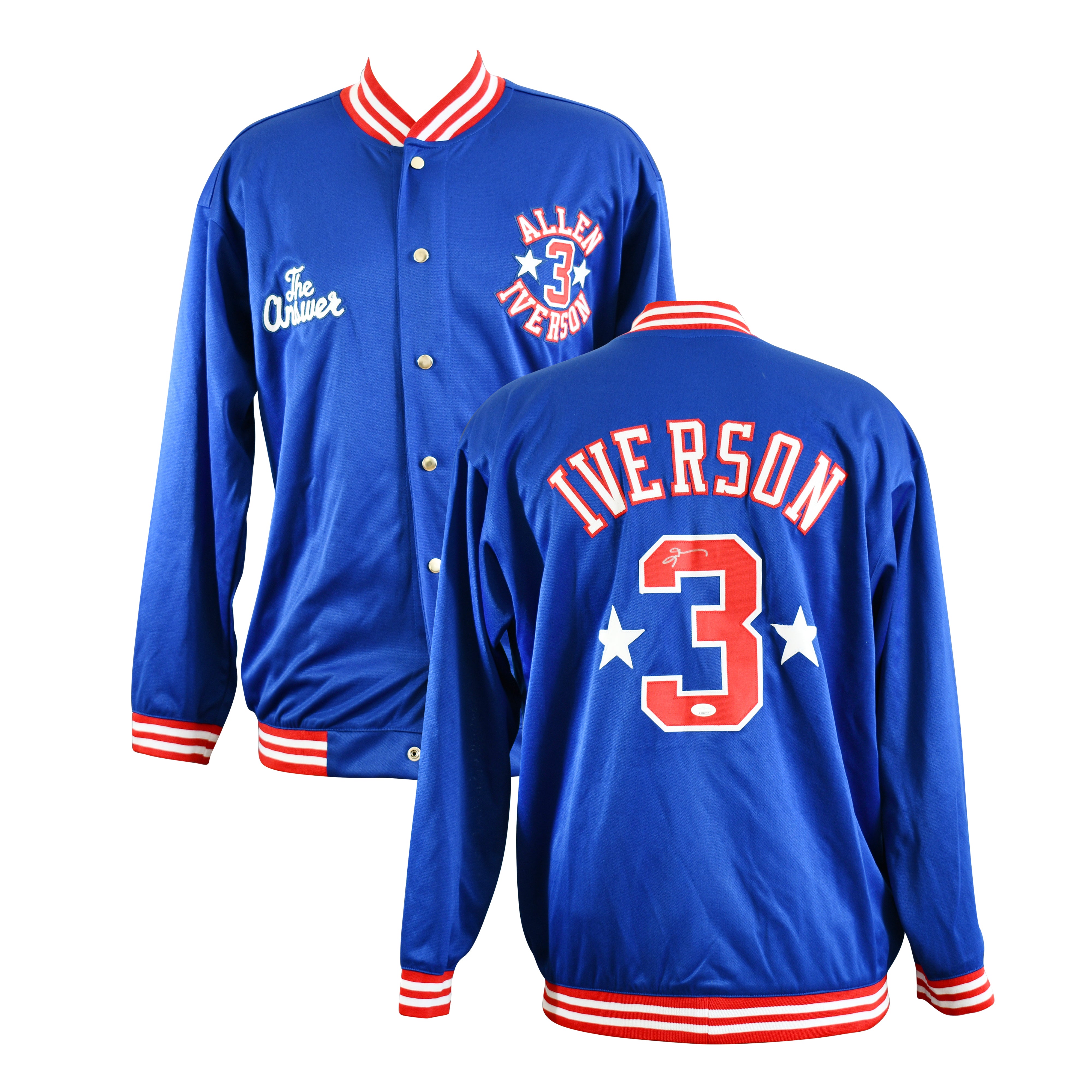 Allen Iverson Signed Philadelphia 76ers Warm-Up Jacket