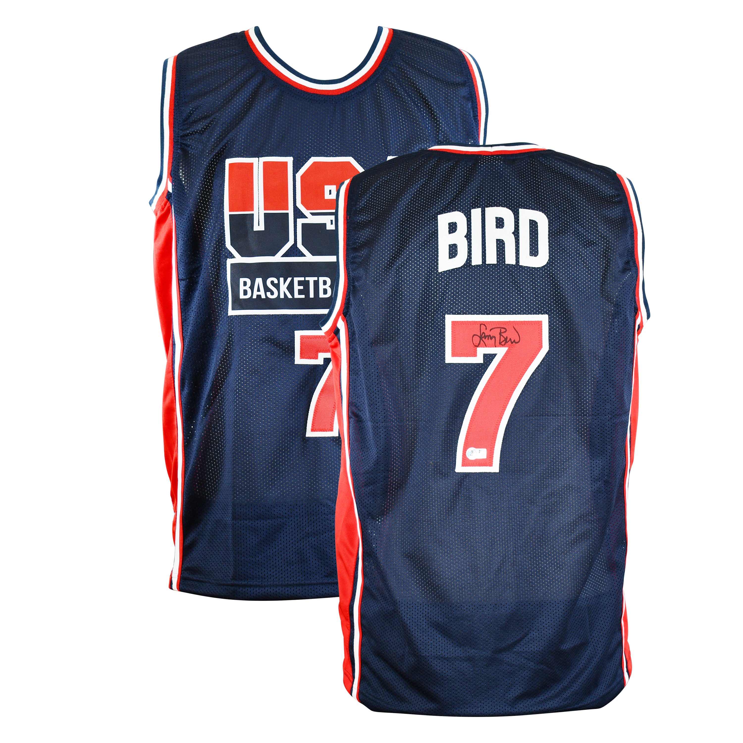Larry Bird Signed Team USA Jersey