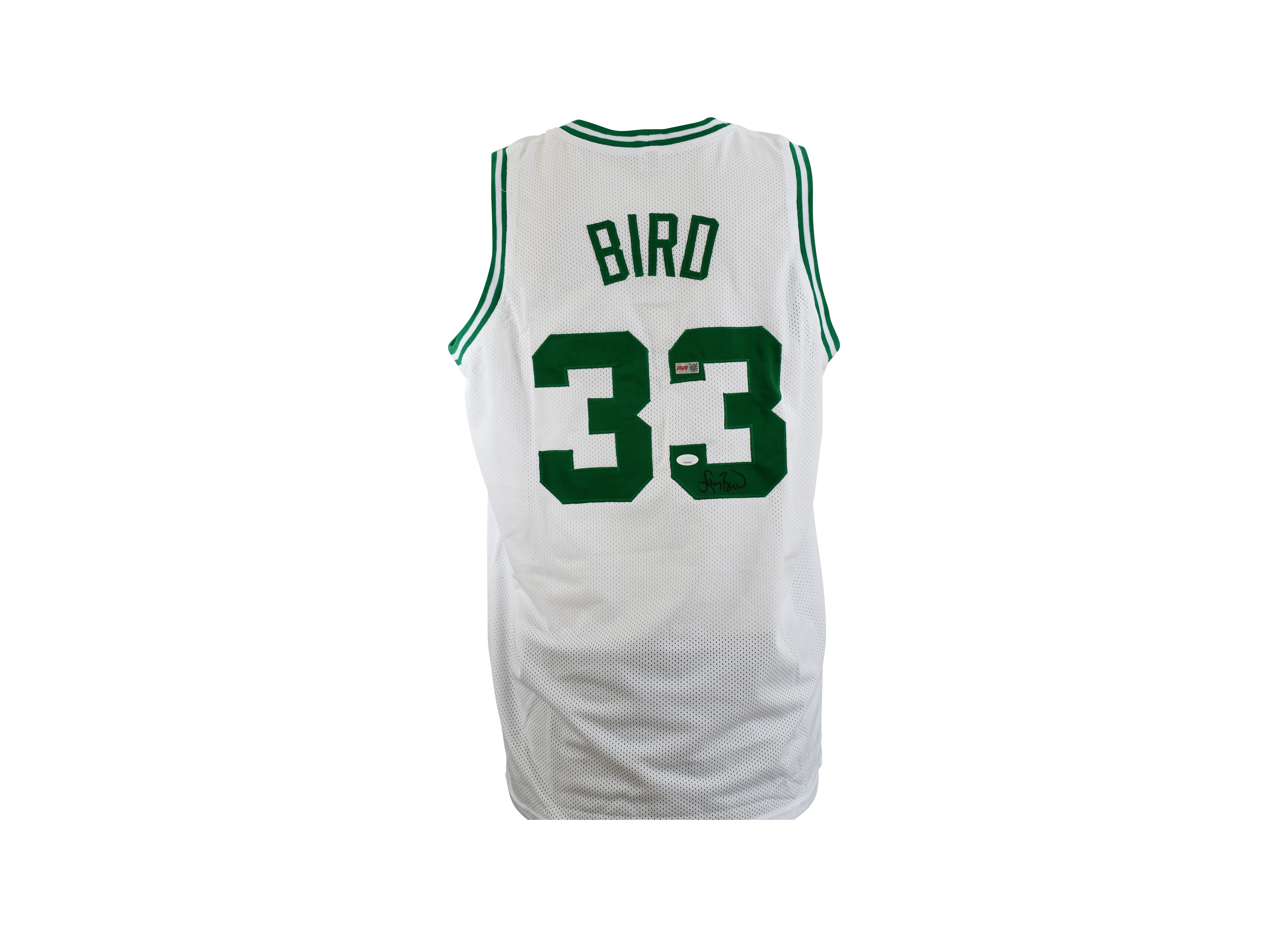 Larry Bird Signed Boston White Jersey