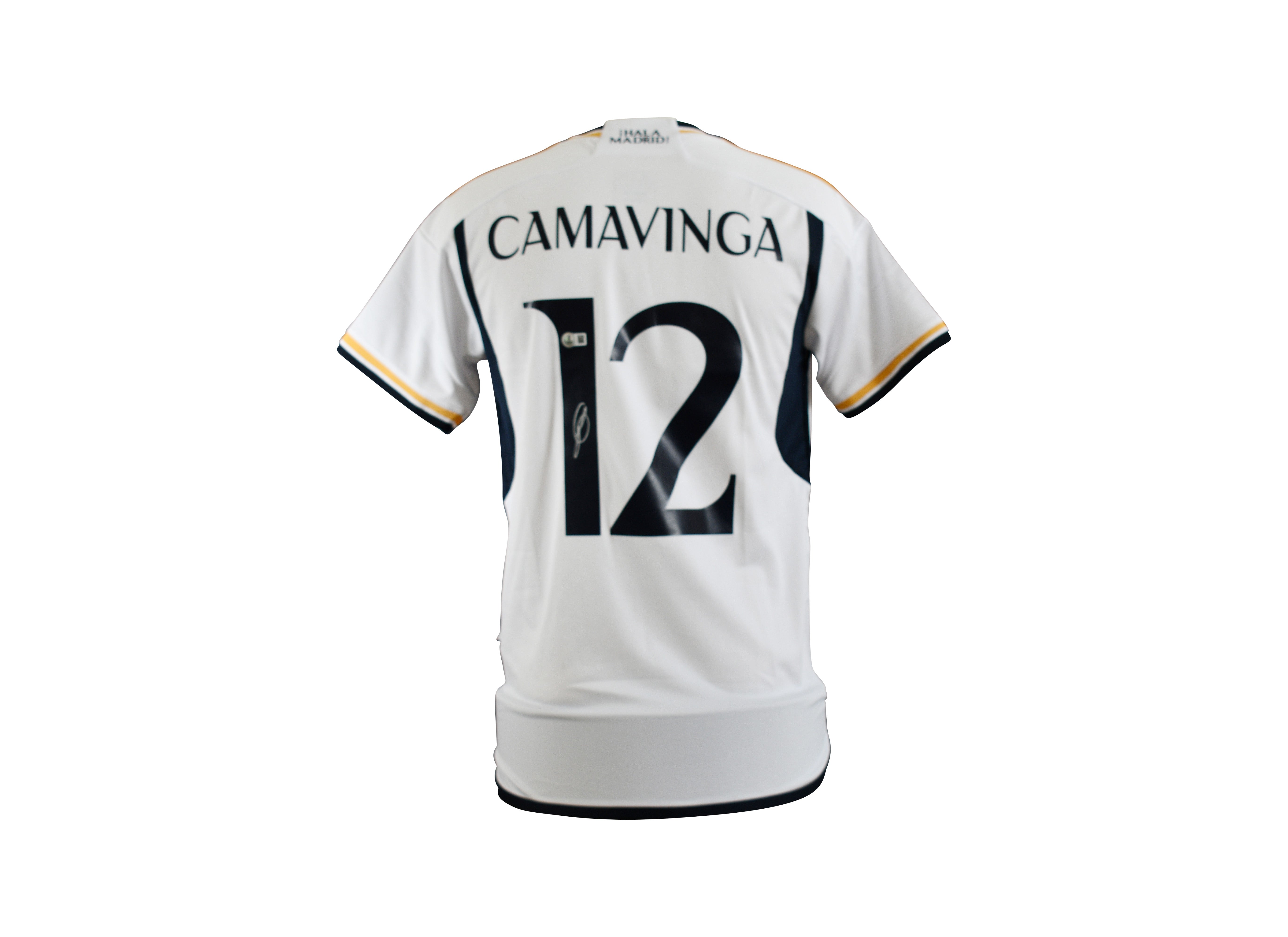 Eduardo Camavinga Signed Real Madrid White Jersey