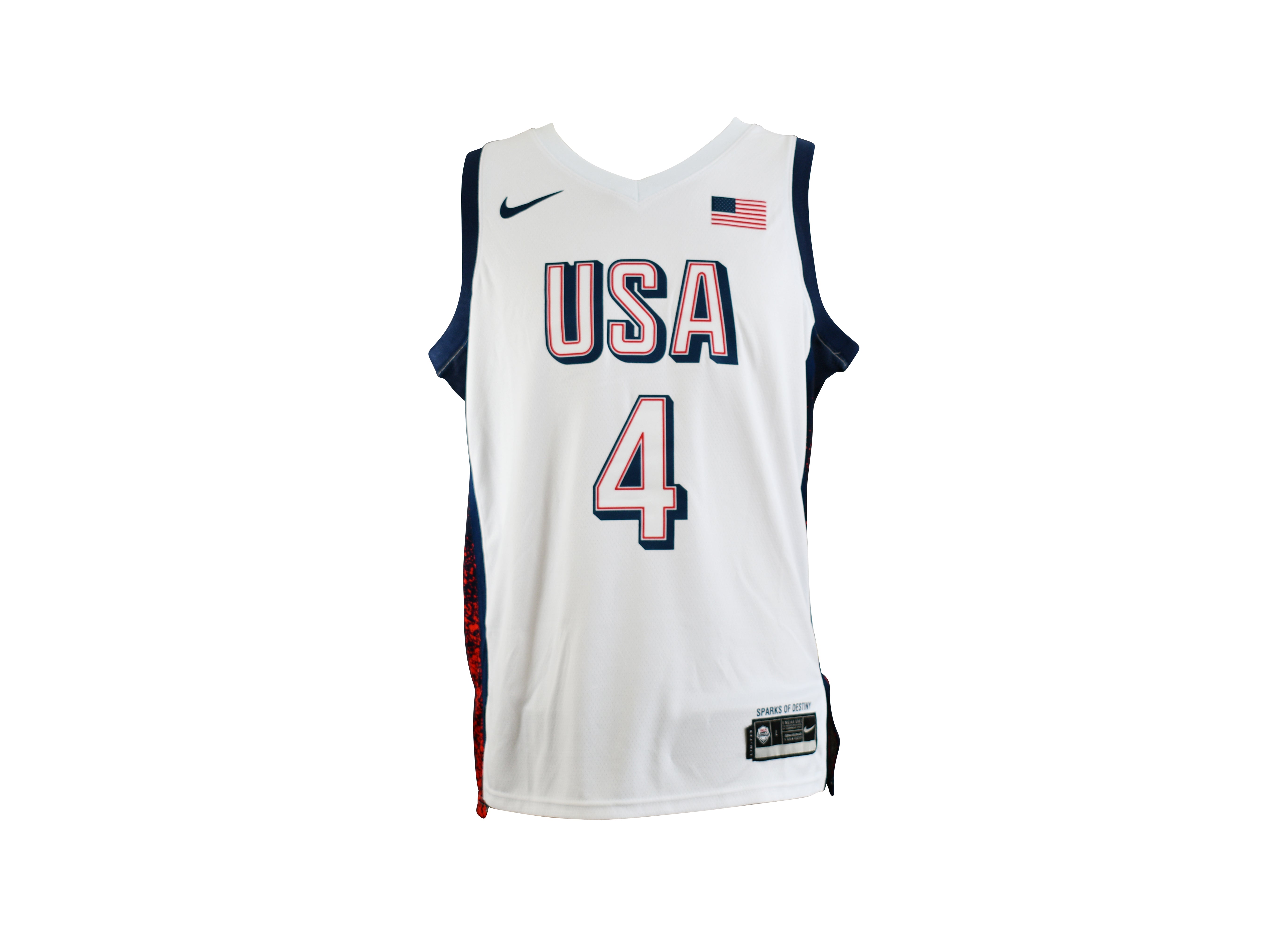 Stephen Curry Signed Team USA Olympic Games Paris 2024 Jersey
