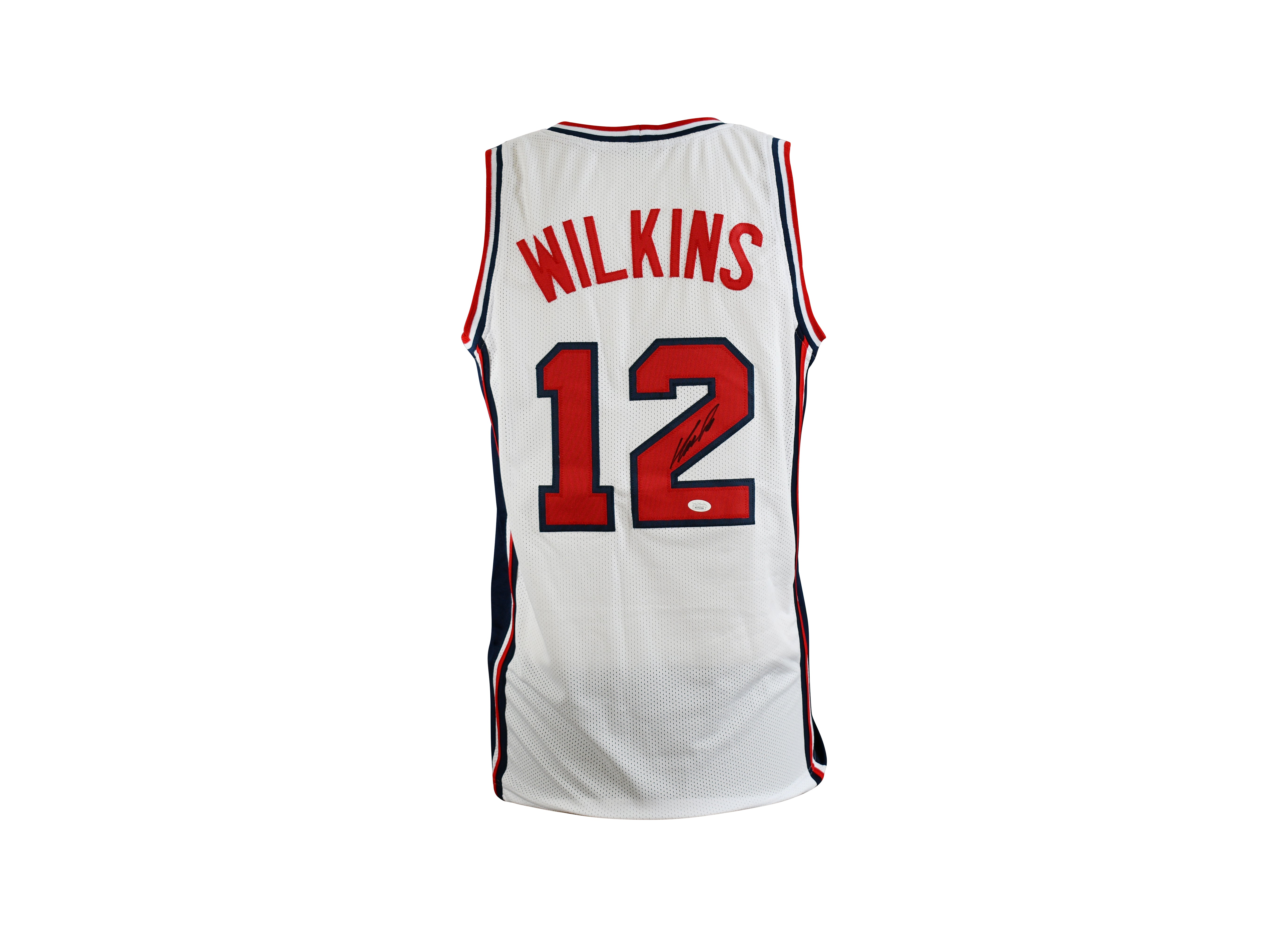 Dominique Wilkins Signed Team USA White Jersey
