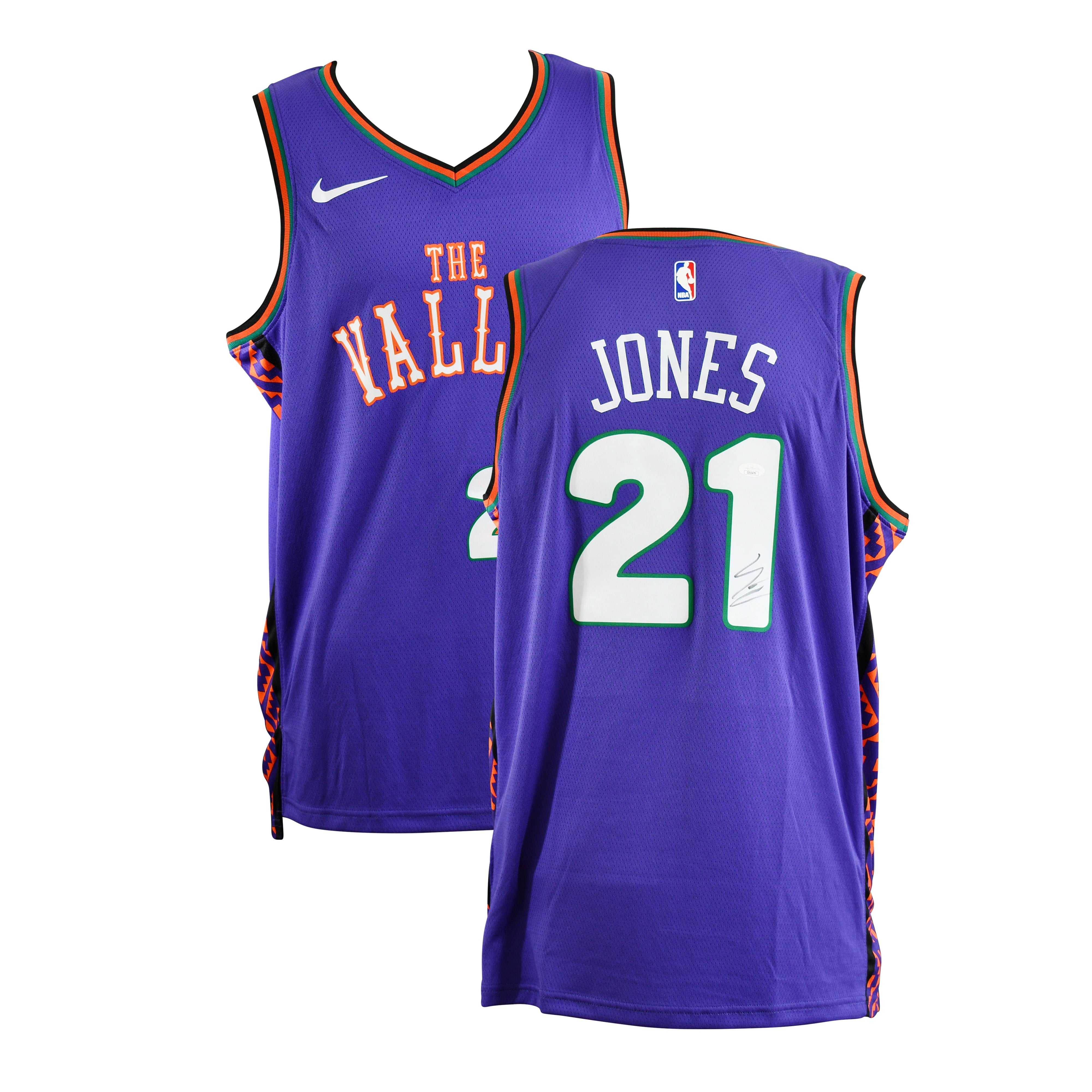 Tyus Jones Signed Suns Jersey