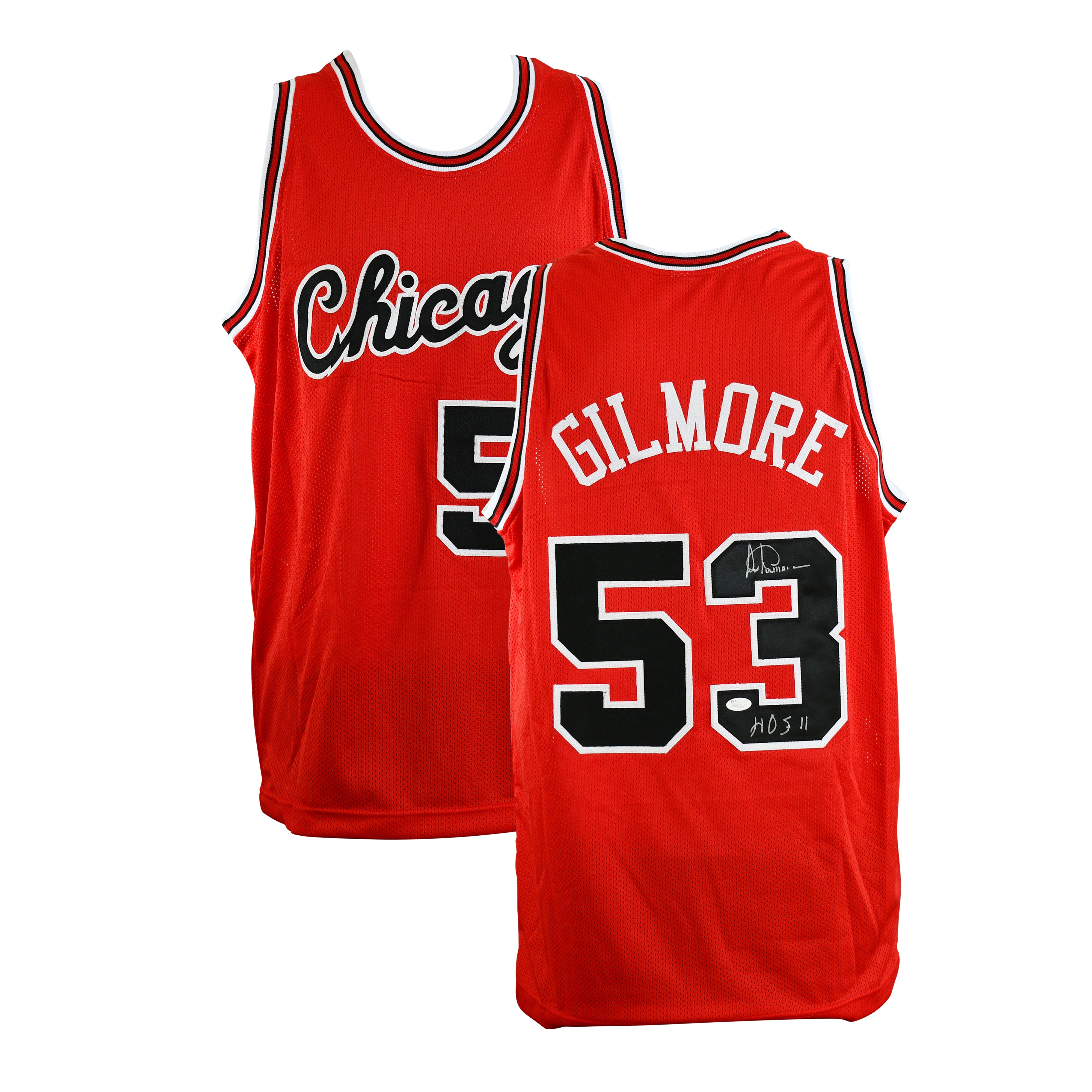 Artis Gilmore Signed Chicago Bulls Jersey with HOF Inscription