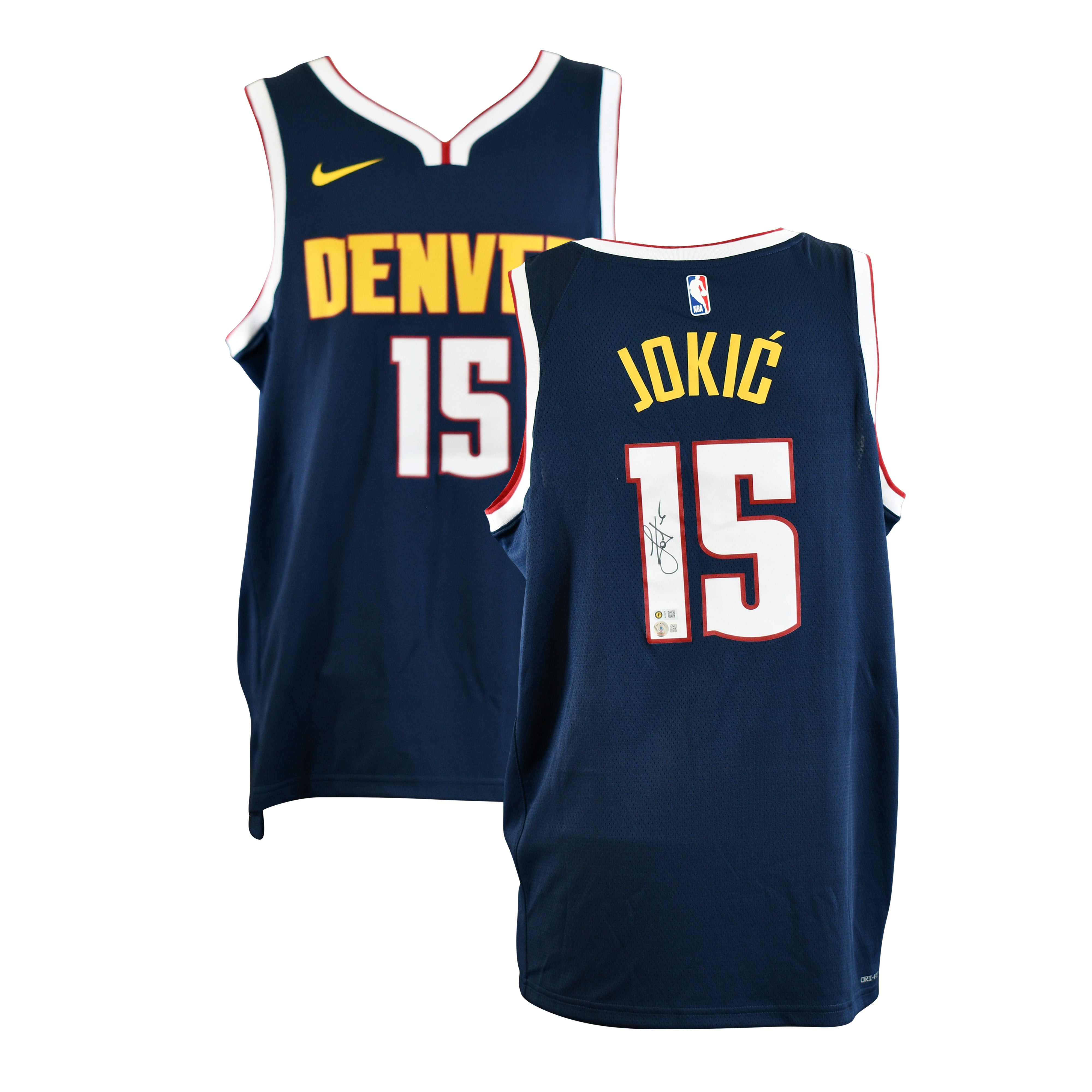 Nikola Jokic Signed Denver Nuggets SWINGMAN Jersey