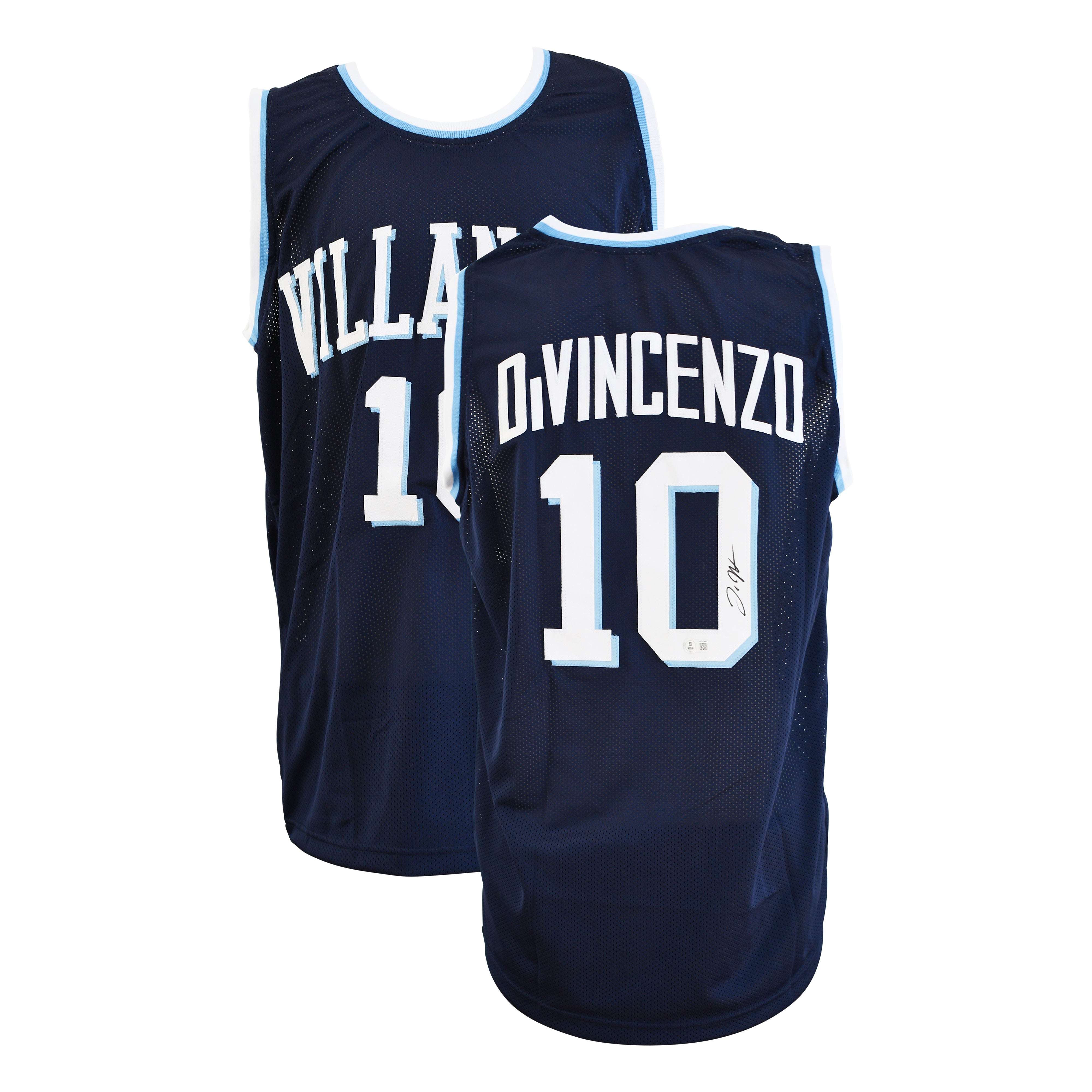 Donte DiVincenzo Signed Blue Navy Villanova Jersey