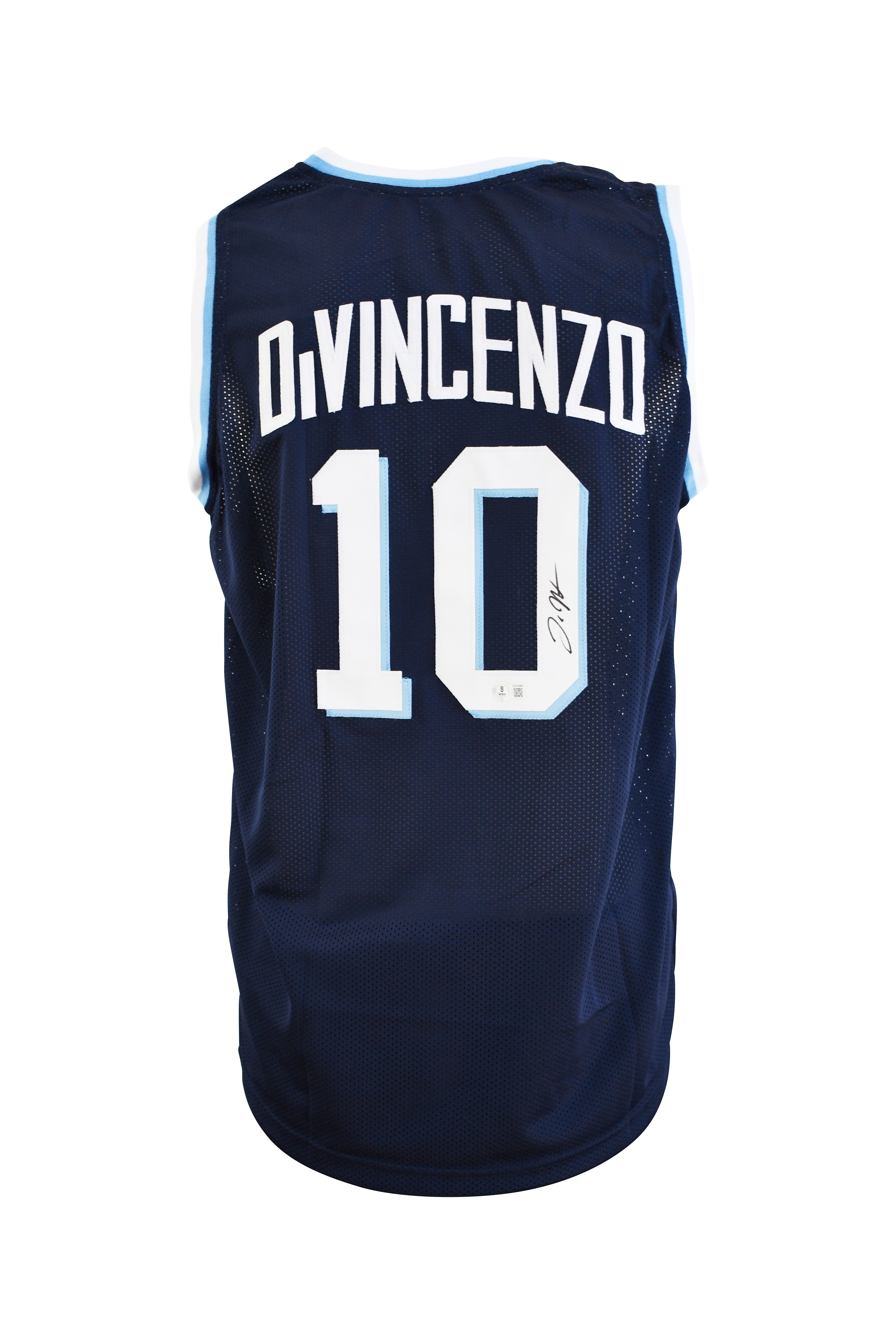 Donte DiVincenzo Signed Blue Navy Villanova Jersey
