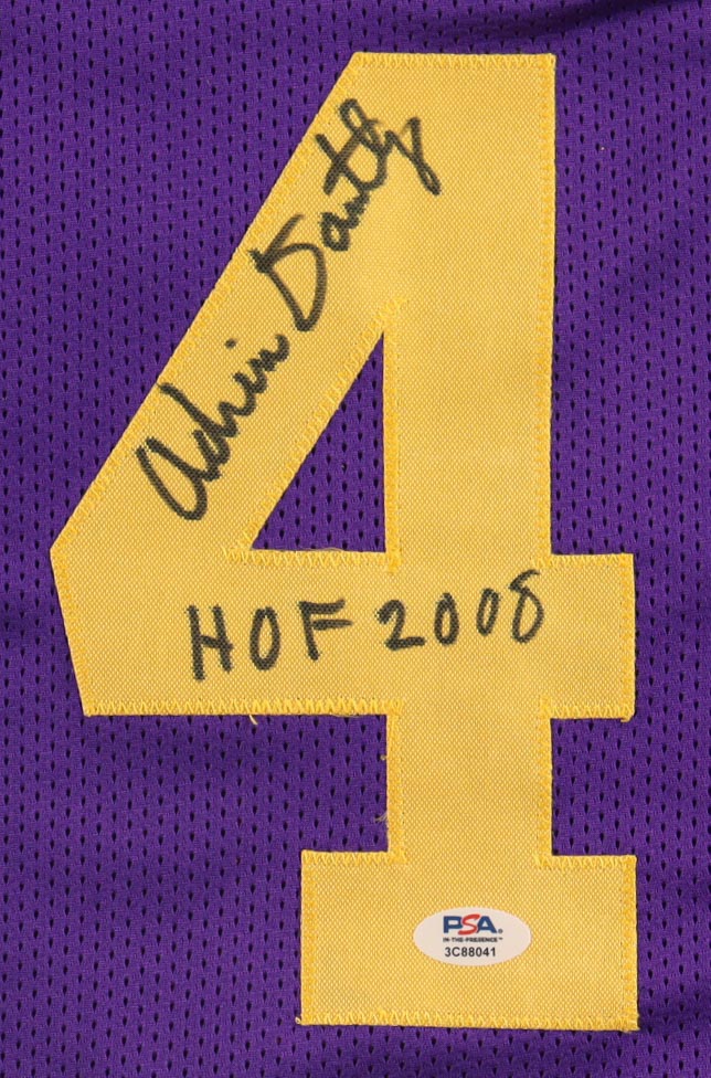 Adrian Dantley Signed Utah Jazz Jersey Inscribed "HOF 2008"