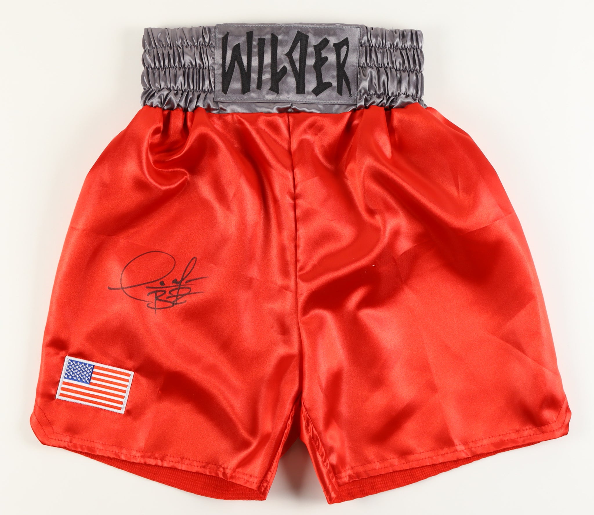 Deontay Wilder Signed Boxing Trunks