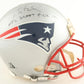 Tom Brady Signed Patriots Full-Size Authentic On-Field VSR4 Throwback Helmet Inscribed "NFL Draft Pick 199". Certified by FANATICS authentic-signatures