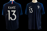N’Golo Kanté signed France 2018 World Cup jersey #13 Beckett certified