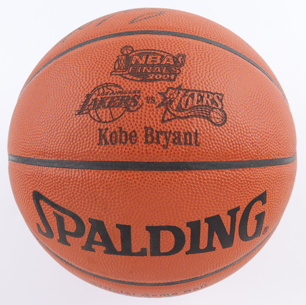 Kobe Bryant Signed Spalding 2001 NBA Finals Official Basketball