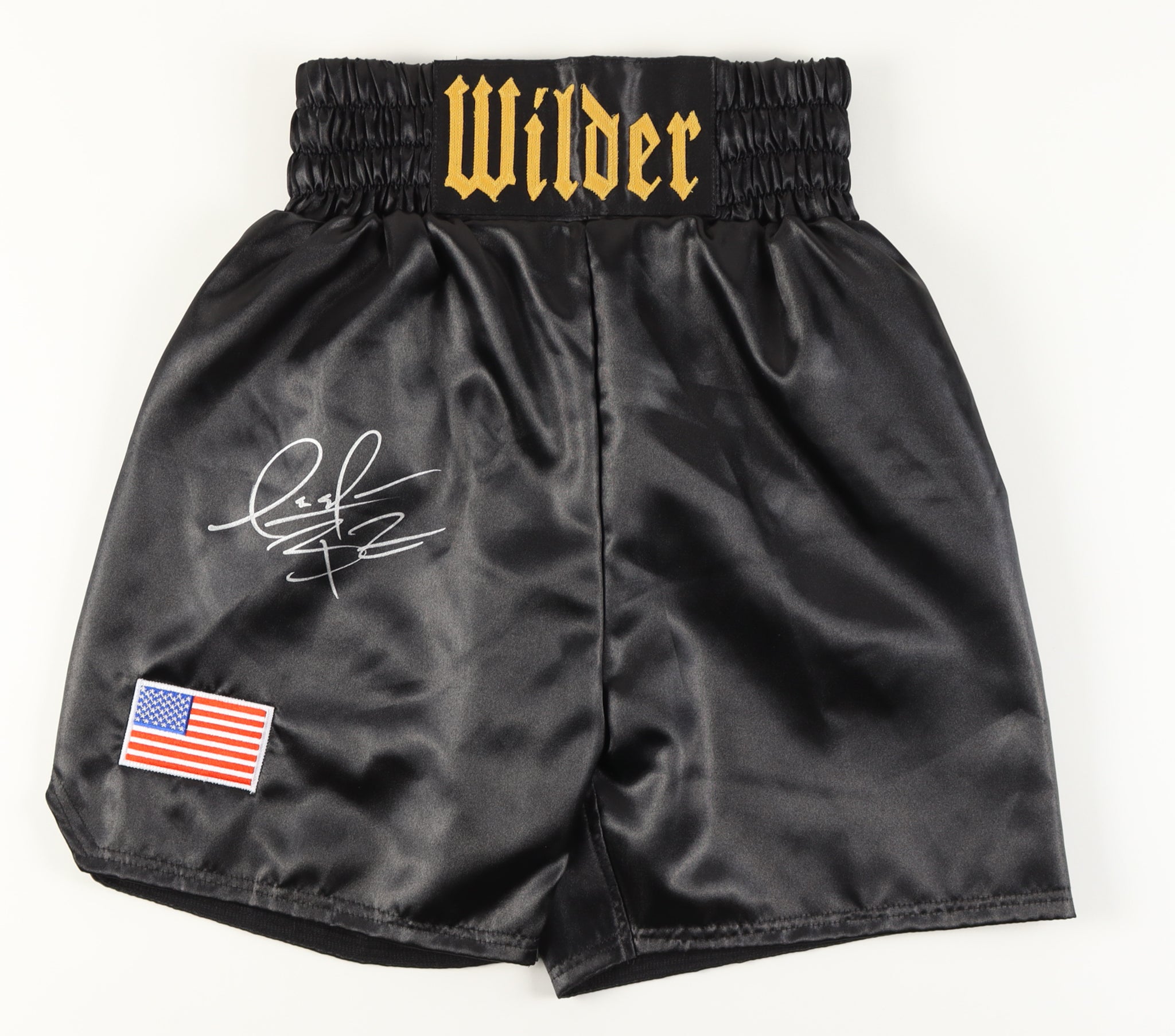 Deontay Wilder Signed Boxing Trunks