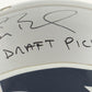 Tom Brady Signed Patriots Full-Size Authentic On-Field VSR4 Throwback Helmet Inscribed "NFL Draft Pick 199". Certified by FANATICS authentic-signatures