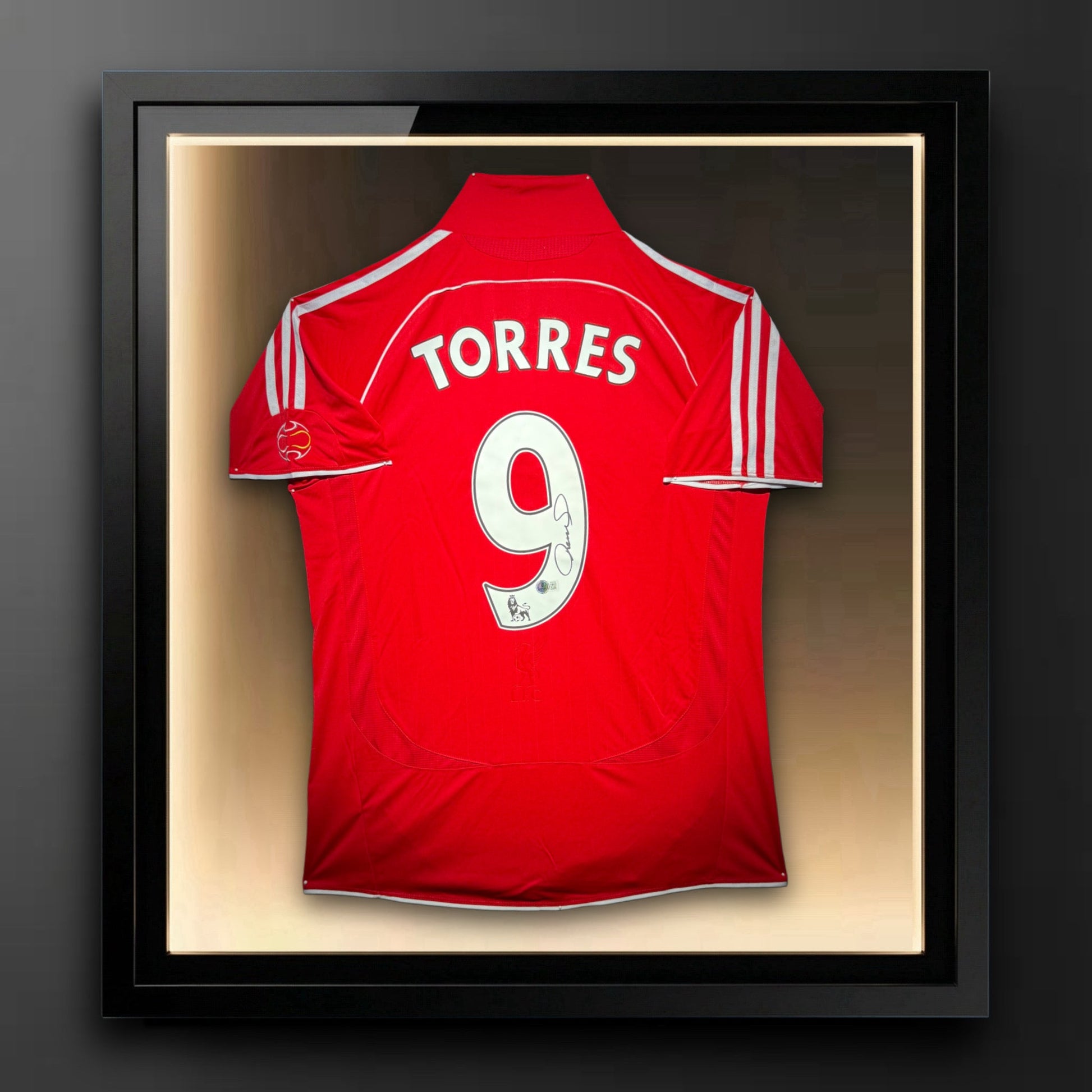 Fernando Torres Signed Liverpool Authentic Jersey Certified by Beckett from 2007 Champions League Final authentic-signatures