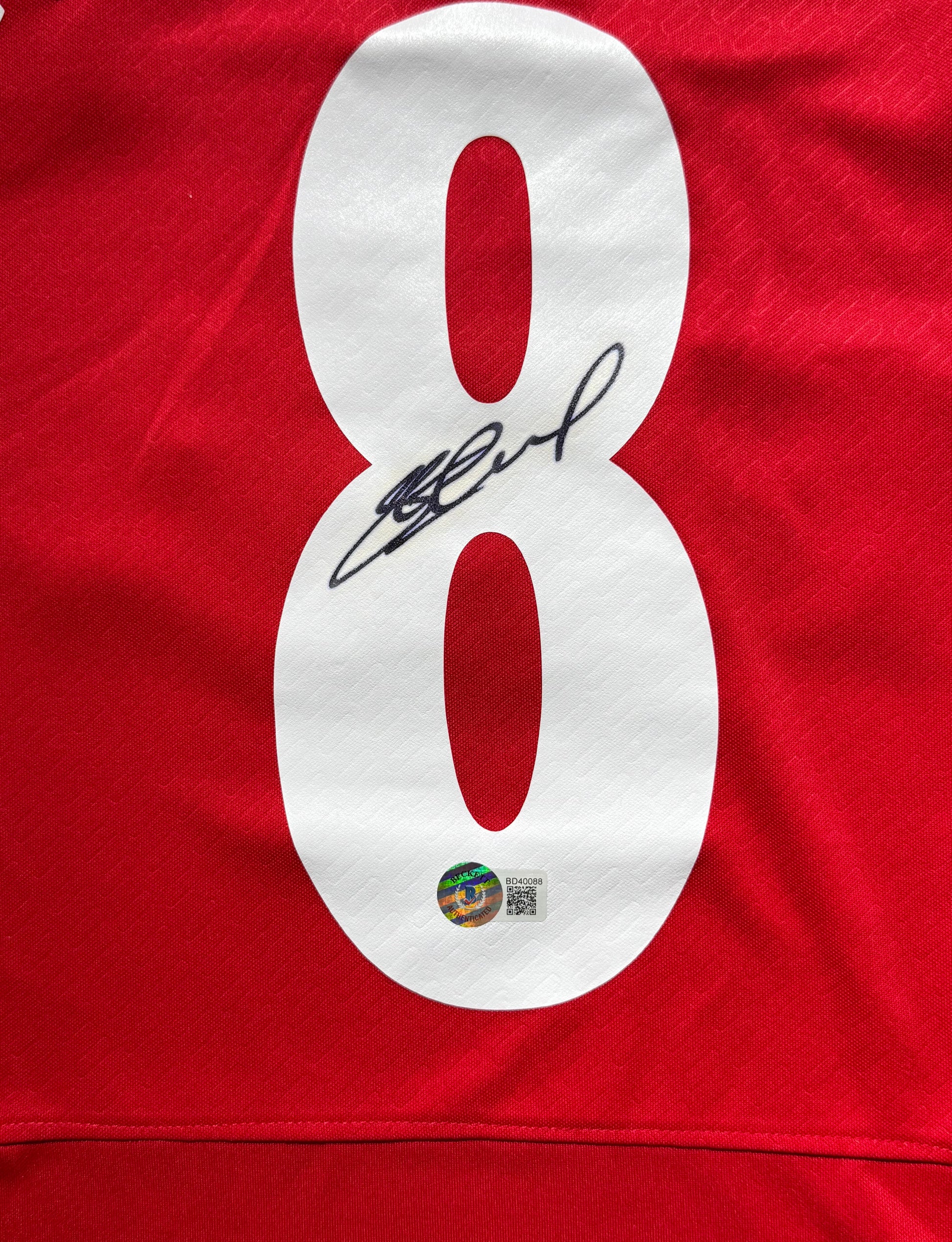 Maillot Domicile Liverpool FC Champions League 2005 signe par Steven Gerrard  Certifie par Beckett authentic-signatures