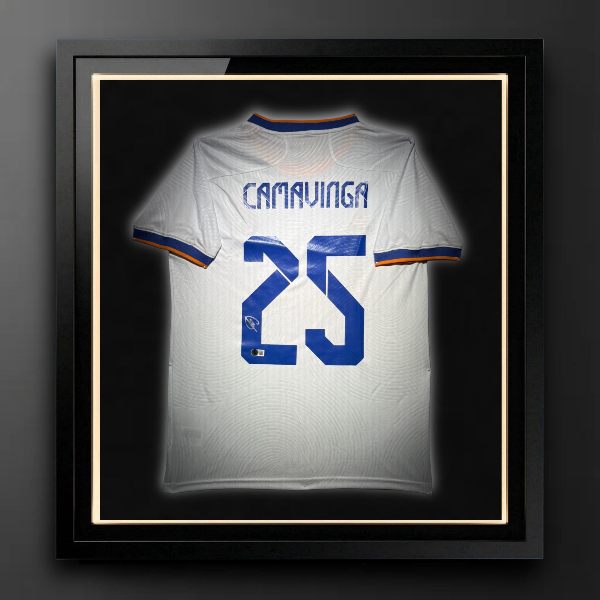 Eduardo Camavinga Signed Real Madrid Jersey Certified by Beckett authentic-signatures