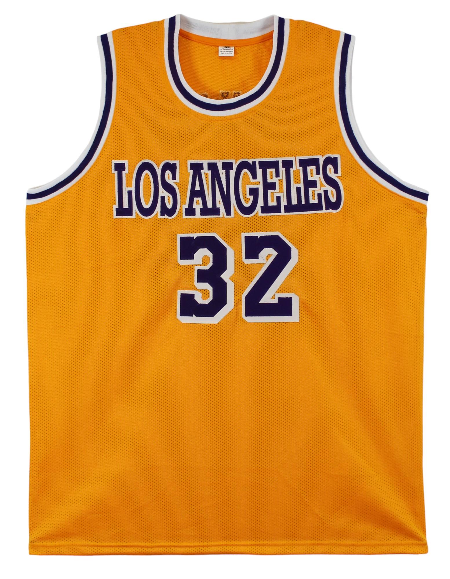 Magic Johnson signed Los Angeles Lakers Jersey