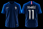 Ousmane Dembélé signed France 2018 World Cup jersey #11 Beckett certified