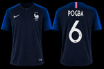 Paul Pogba signed France 2018 World Cup jersey #6 Beckett certified
