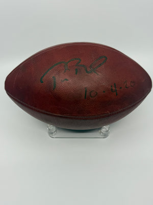 Tom Brady Signed "The Duke" Official NFL Game Ball Inscribed "10-4-20", Certified by JSA