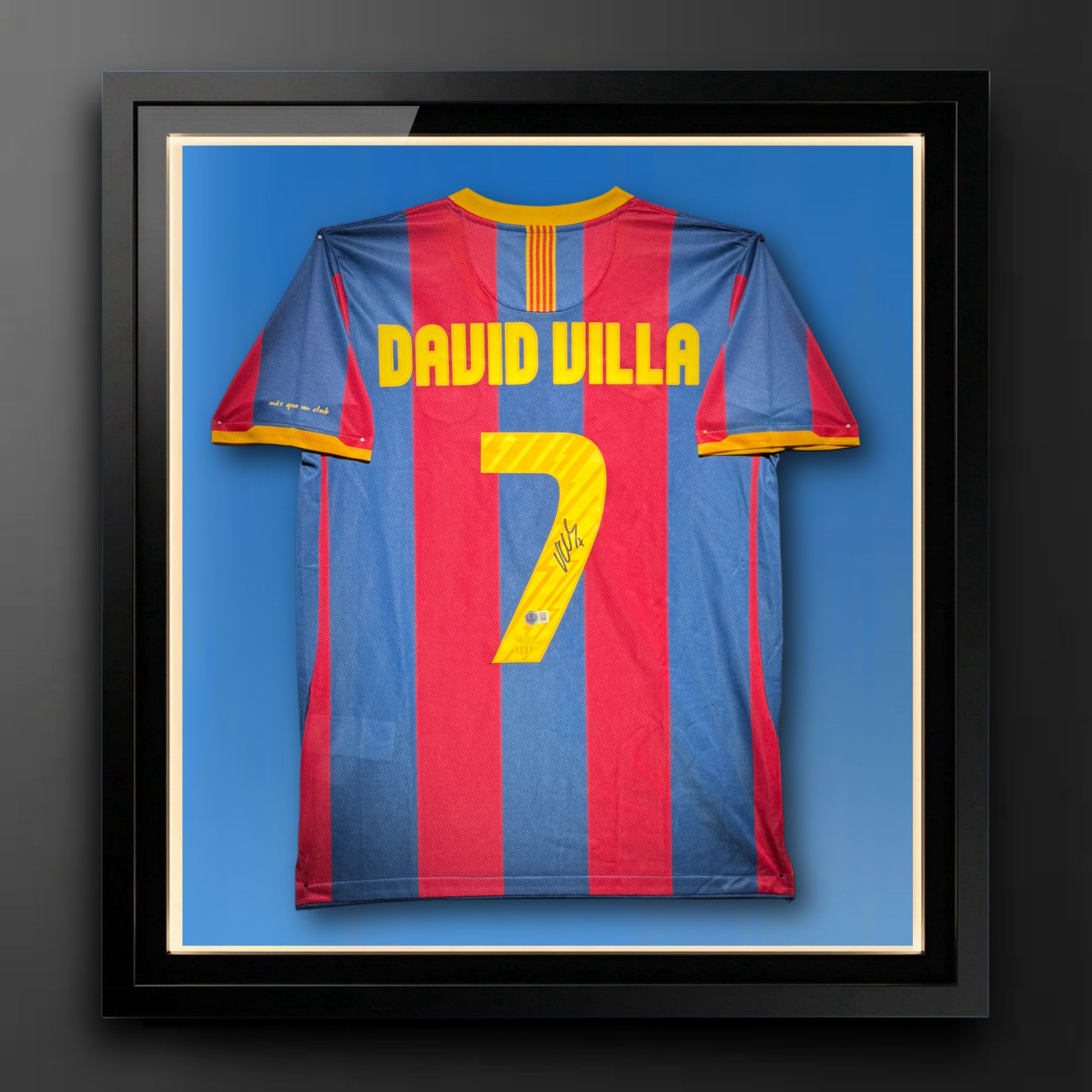 David Villa Signed FC Barcelona Authentic Jersey Certified by Beckett authentic-signatures