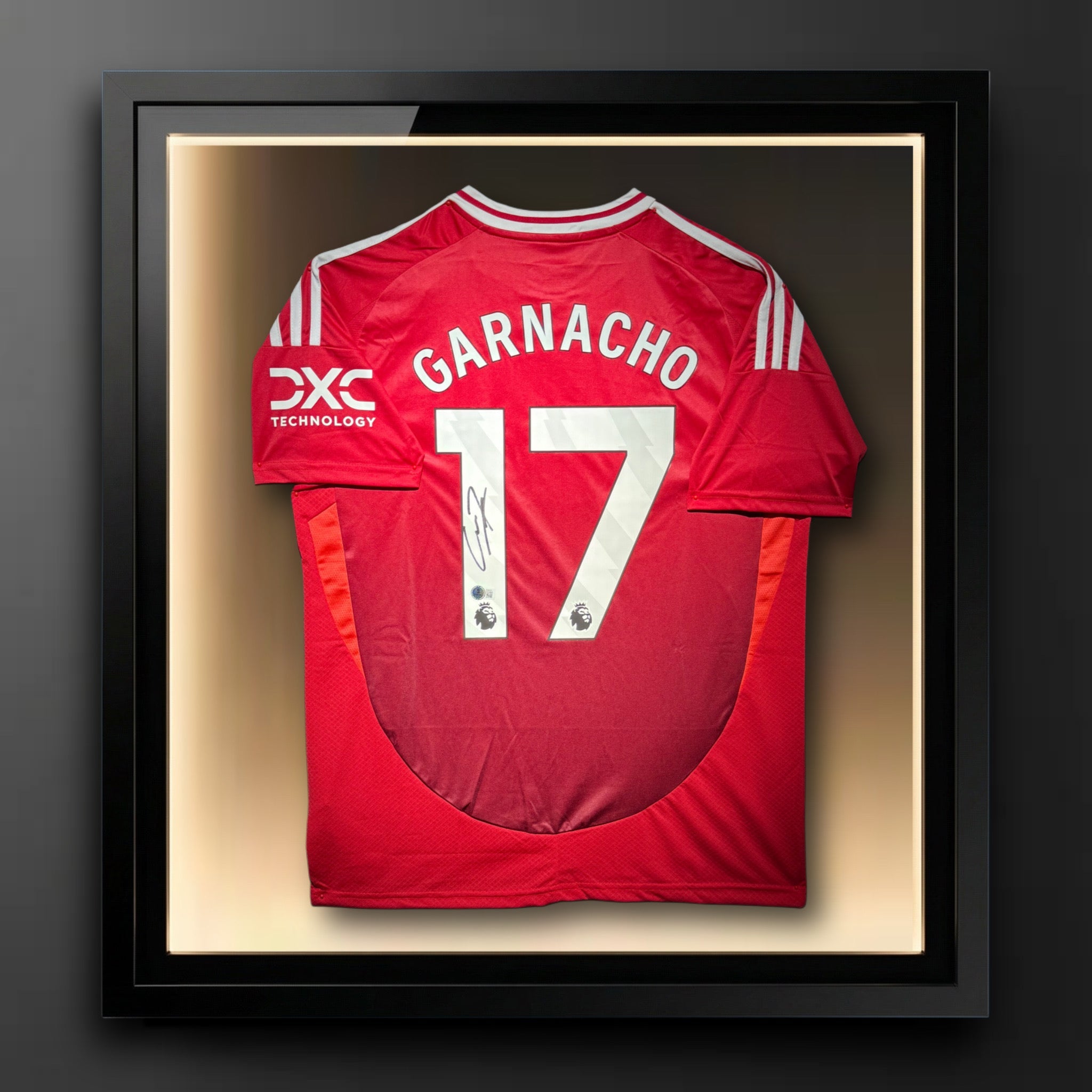 Alejandro Garnacho Signed Manchester United Adidas Authentic Jersey.Certified by Beckett authentic-signatures