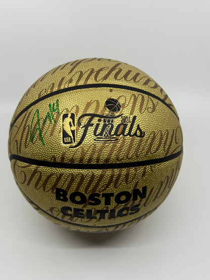 Rare NBA Finals Basketball Signed by Jrue Holiday, Certified by Fanatics