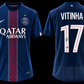 Vitinha signed PSG Champions League star jersey #17 Beckett certified