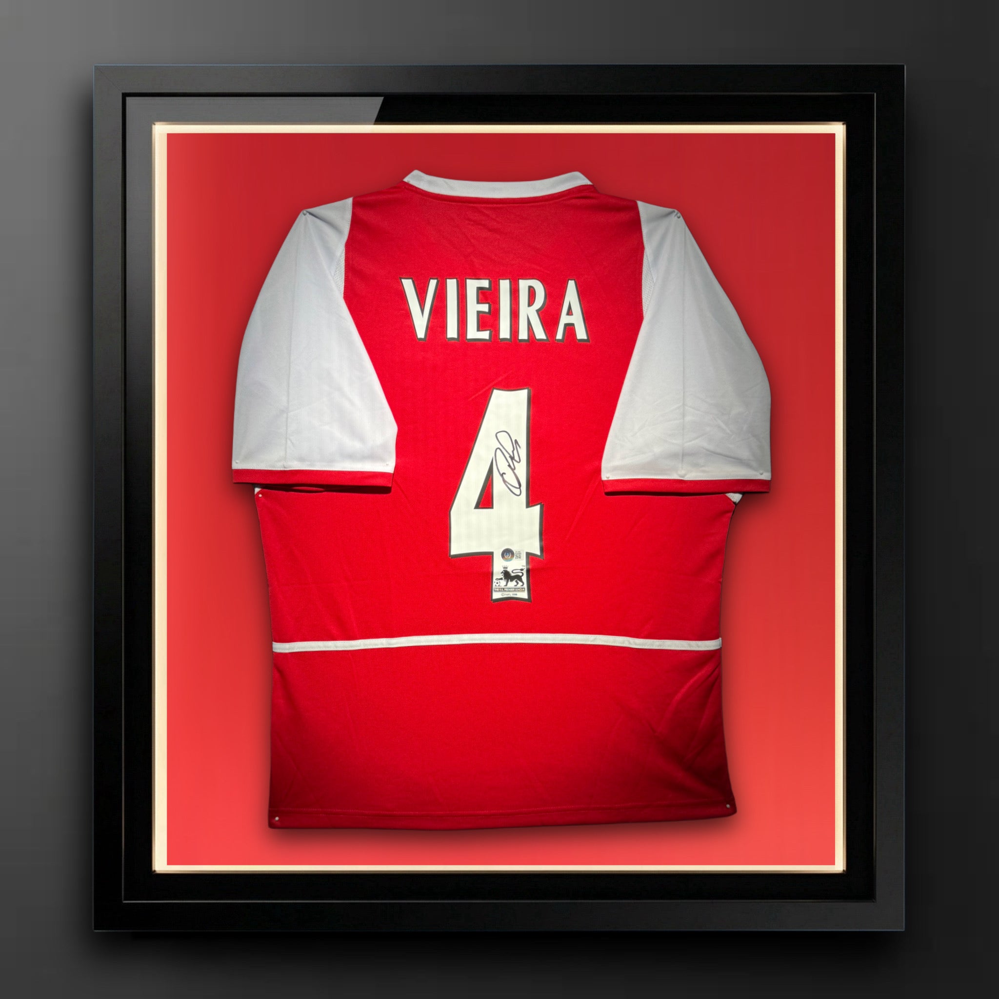 Patrick Vieira Signed Arsenal Nike Authentic Jersey.Certified by Beckett authentic-signatures
