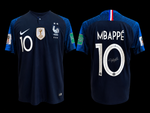Kylian Mbappé signed France 2018 World Cup jersey #10 Beckett certified