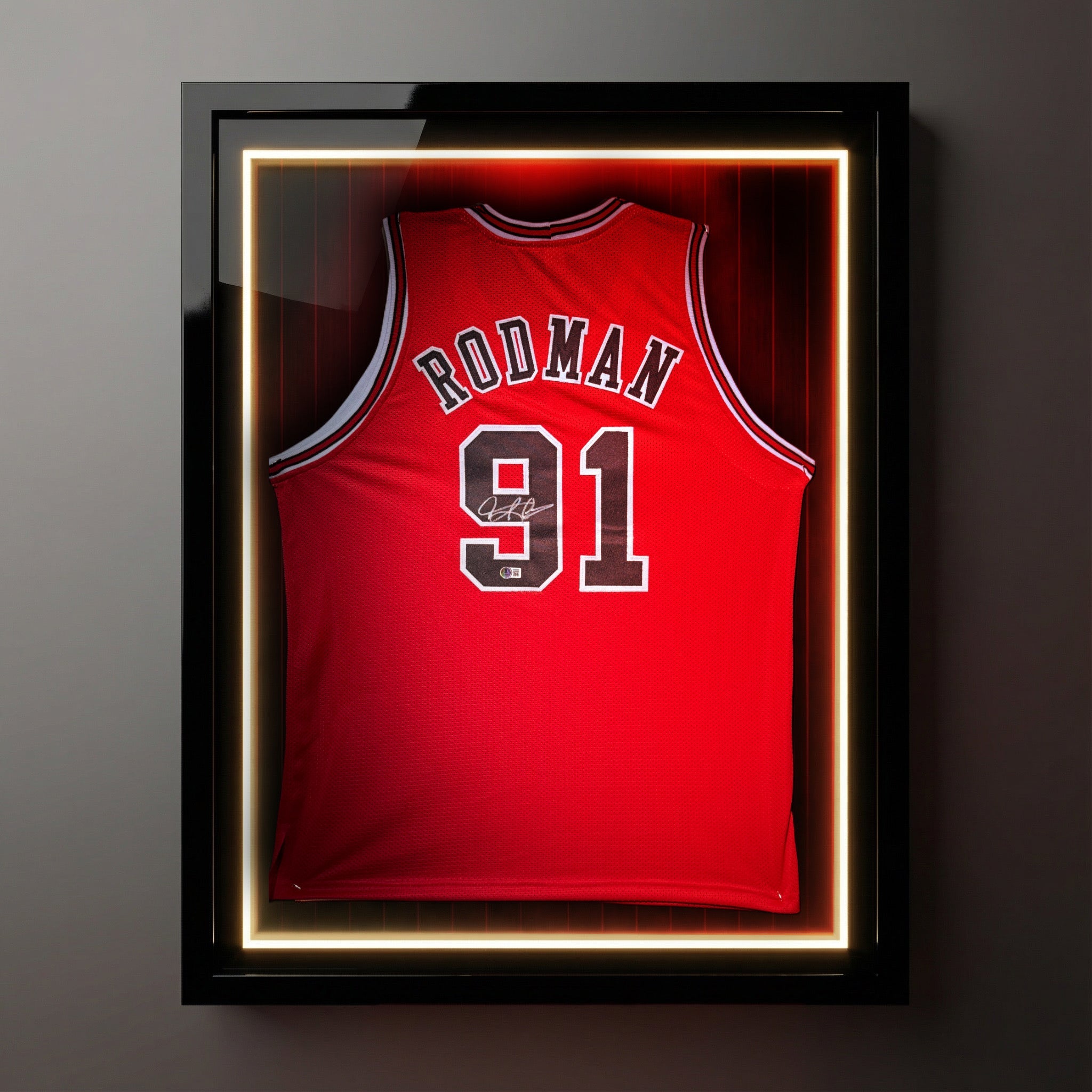 Dennis Rodman Signed Chicago Bulls Jersey Certified by Beckett authentic-signatures