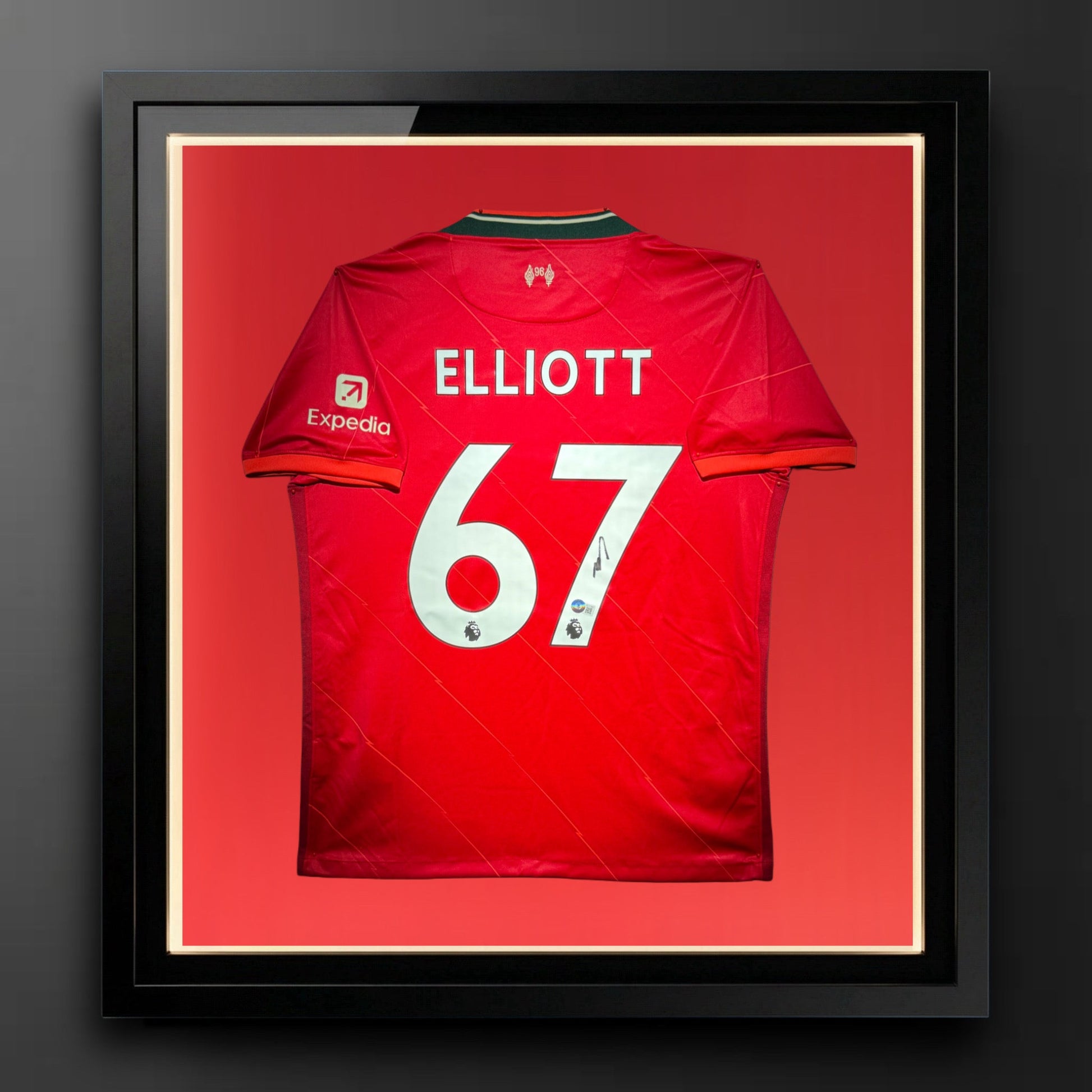 Harvey Elliott Signed Liverpool Jersey Certified by Beckett authentic-signatures