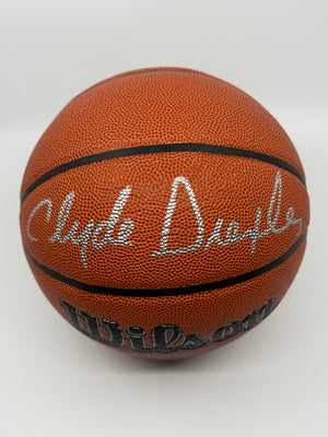 Authentic Basketball Signed by Clyde Drexler, Certified by Beckett
