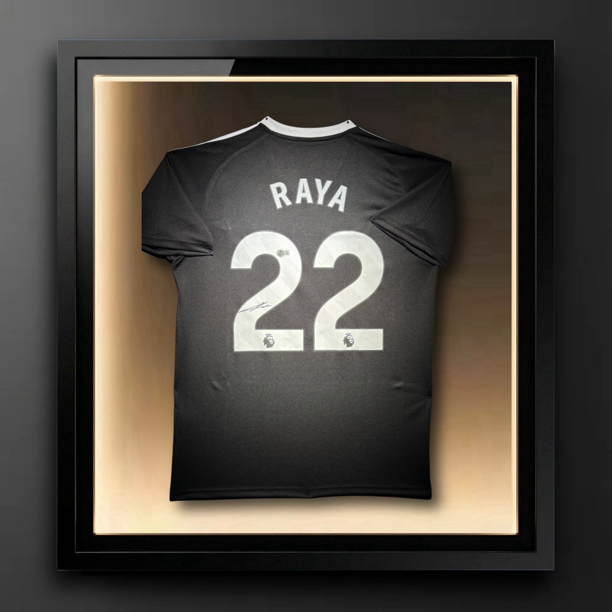 David Raya Signed Home 2025-26 Arsenal Jersey, Certified by Beckett authentic-signatures Football Authentic Signatures