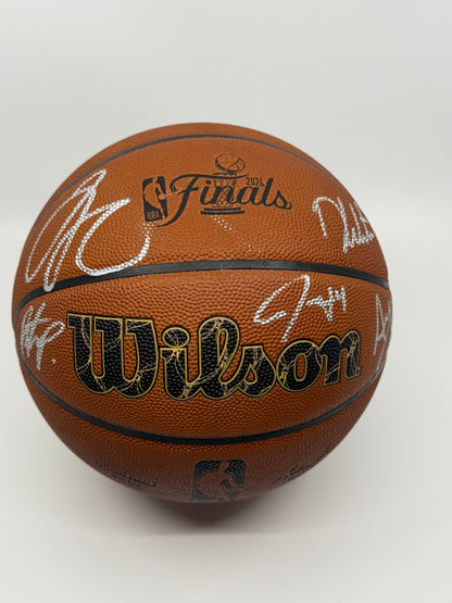 Rare Basketball Signed by Jrue Holiday, Derrick White, Jaylen Brown, Jayson Tatum & Al Horford, Certified by Fanatics