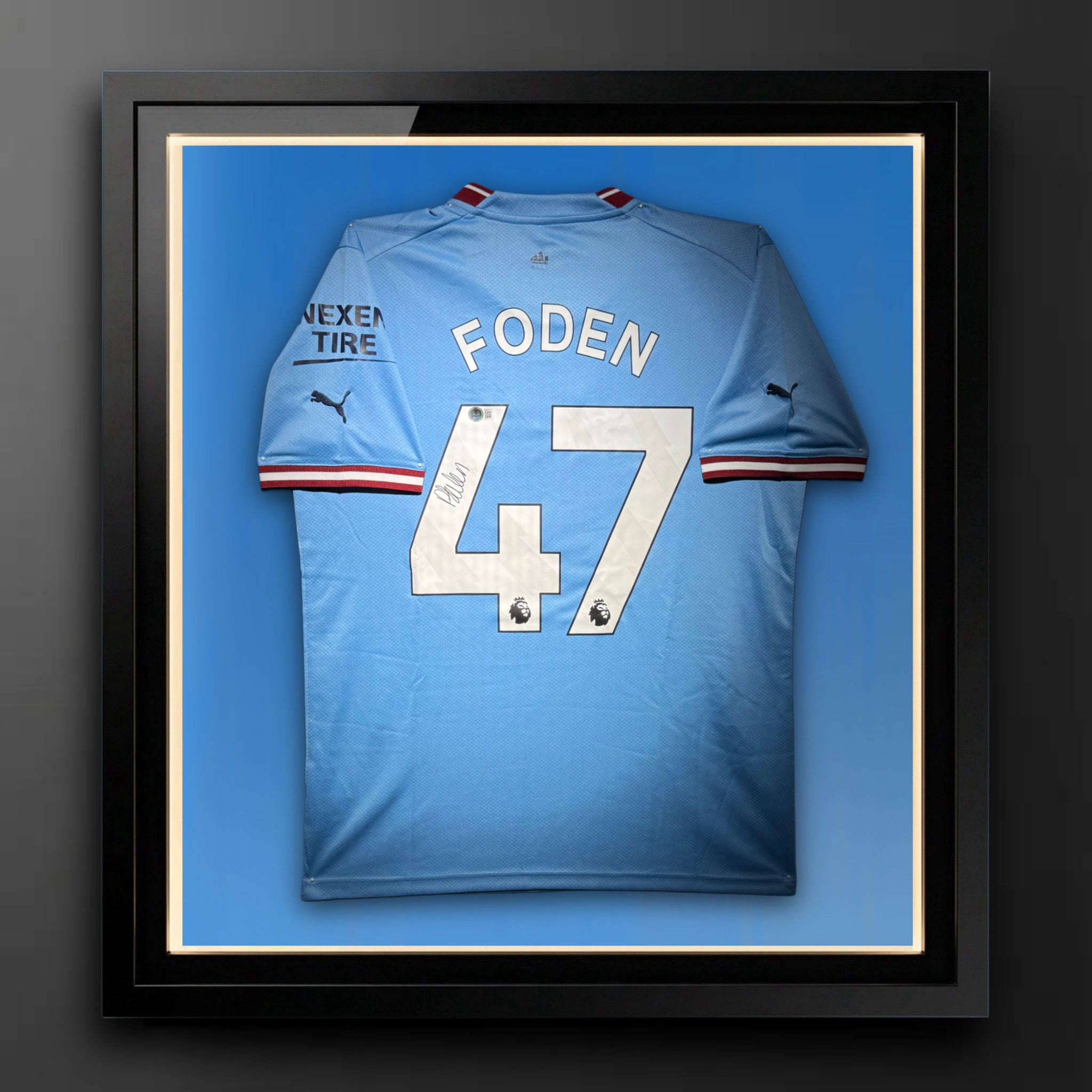 Phil Foden Signed Manchester City F.C. Puma Authentic Jersey Certified by Beckett authentic-signatures