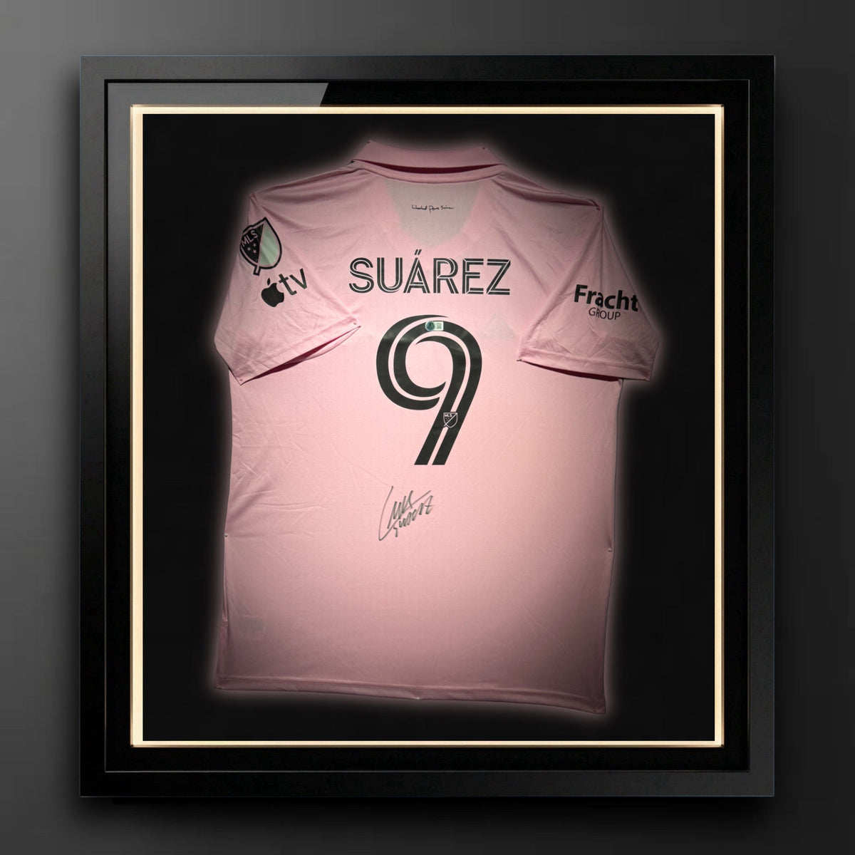 Luis Suarez Signed Away 2024 Inter Miami Jersey, Certified by Beckett authentic-signatures Football Authentic Signatures