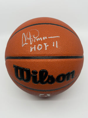 Artis Gilmore Signed Authentic Chicago Bulls Basketball Inscribed "HOF 11"