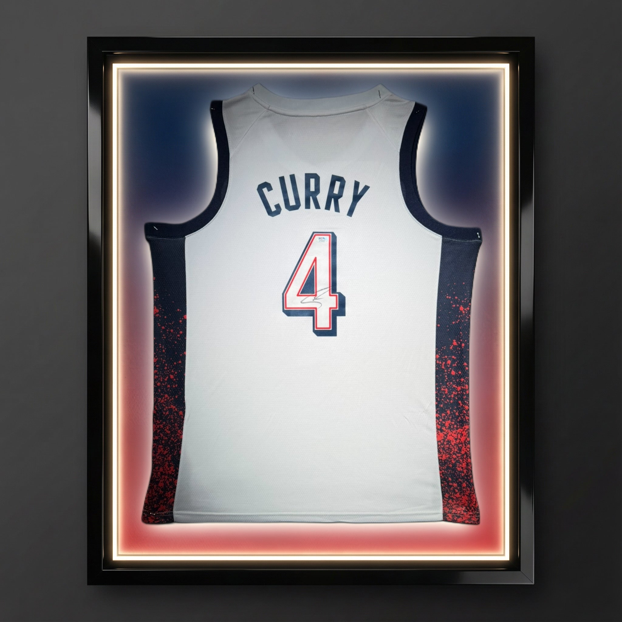 Stephen Curry Signed Team USA Olympic Games Paris 2024 Jersey Certified by PSA authentic-signatures