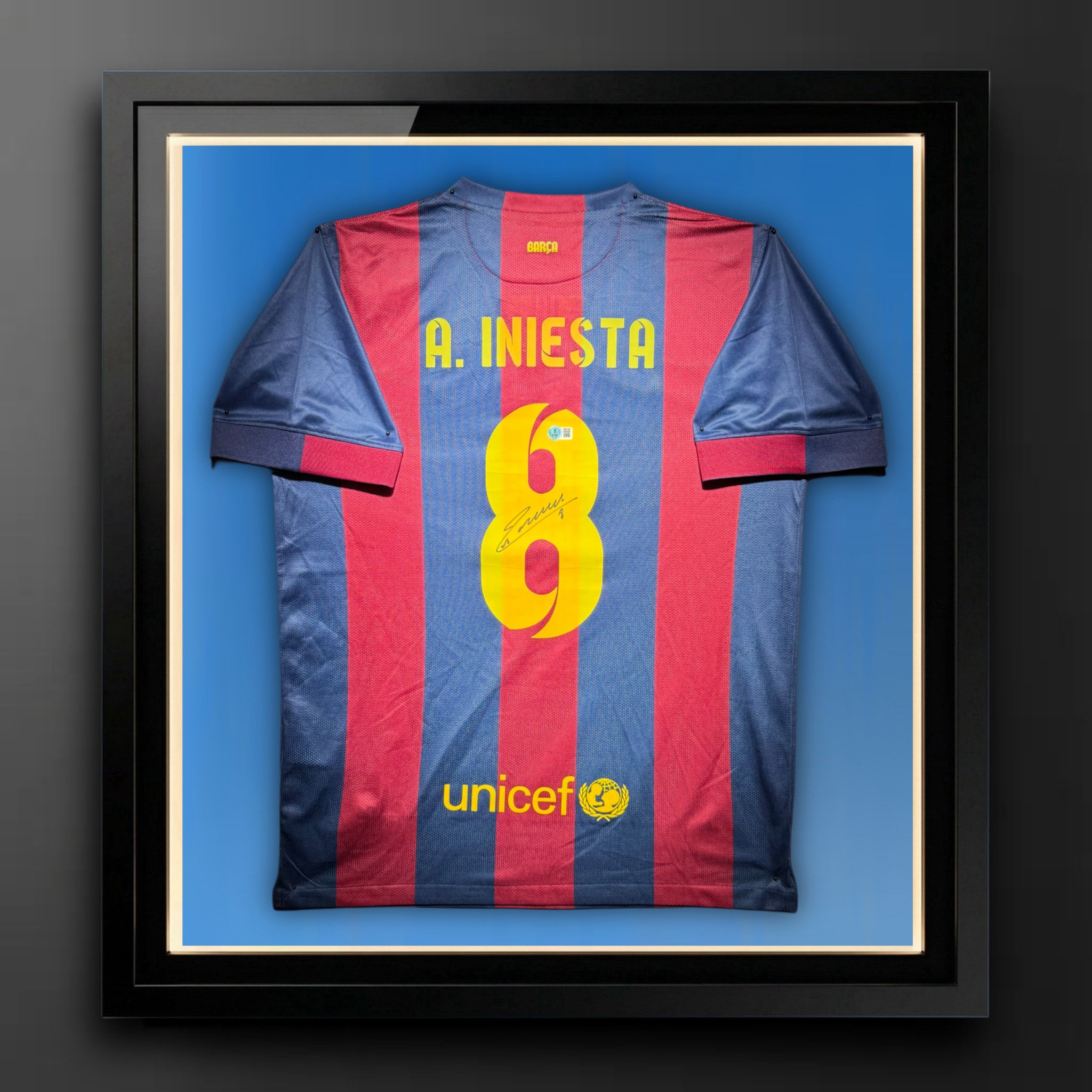 Andrés Iniesta Signed FC Barcelona Authentic Jersey Certified by Beckett authentic-signatures