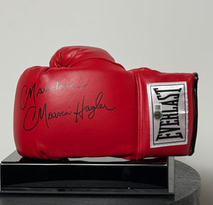 "Marvelous" Marvin Hagler Signed Everlast Boxing Glove With Display Case Certified by Beckett authentic-signatures