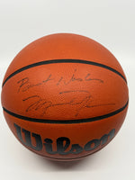 Michael Jordan signed Wilson basketball Best Wishes inscription