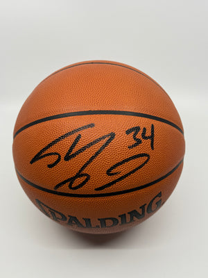 Shaquille O'Neal Signed Basketball Inscribed "34", Certified by Beckett