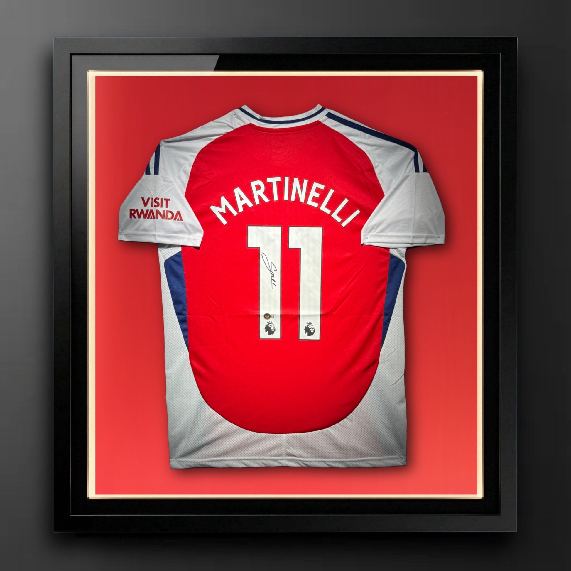 Gabriel Martinelli Signed Arsenal Authentic Jersey Certified by Beckett authentic-signatures