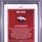 Bo Nix 2024 Donruss Optic Uptown #3 (PSA 9) authentic-signatures