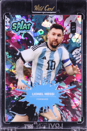 Lionel Messi 2024 Wild Card Splat Crystal Teal Pink SBONESa07LM 1/1