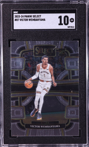 Victor Wembanyama 2023-24 Panini Select RC #87 (SGC 10)